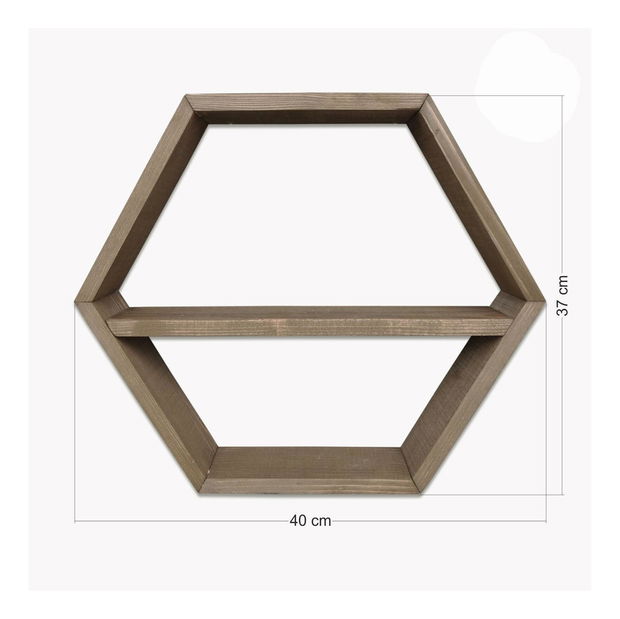 Set polica (6 kom.) Baboma 23 (orah)