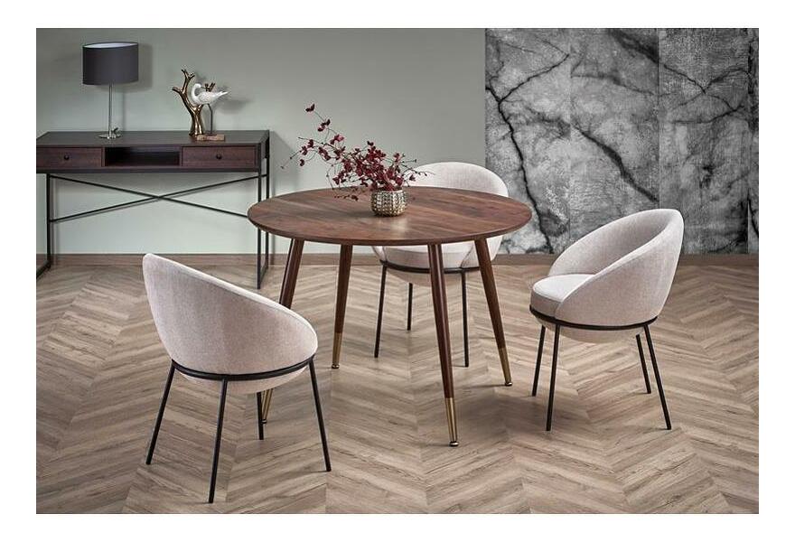 Blagovaonica Domingo 1 (orah + zlatna + bež)