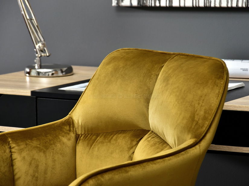 Fotelja Island (zlatna + krom)