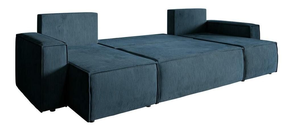 Colțar Copenhagen L (negru + marin)