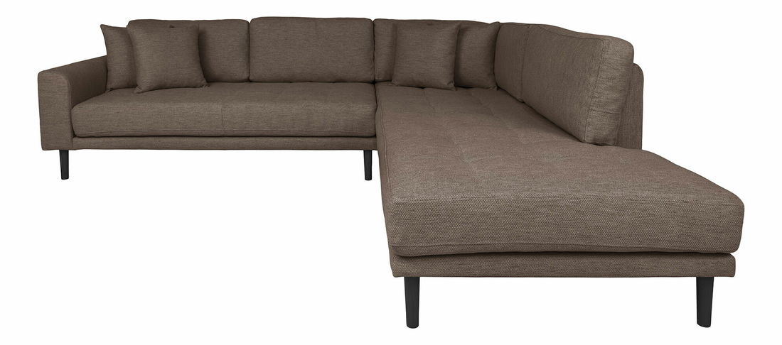 Rohová sedacia súprava (P) Lvaveriaora L (hnedá)