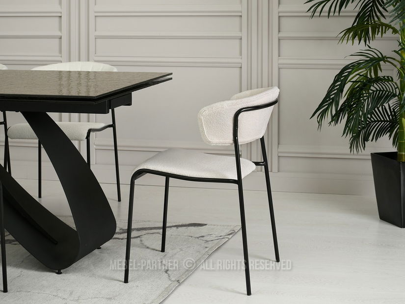 Scaun Nora (crem + negru)