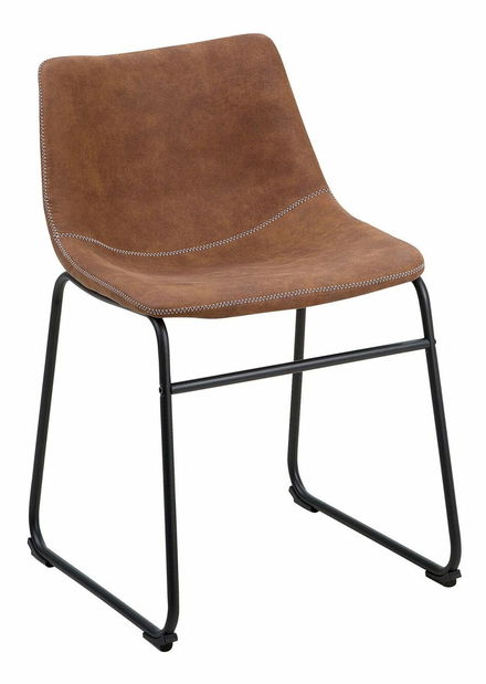 Set 2 buc. scaune pentru sufragerie Basta (maro auriu)