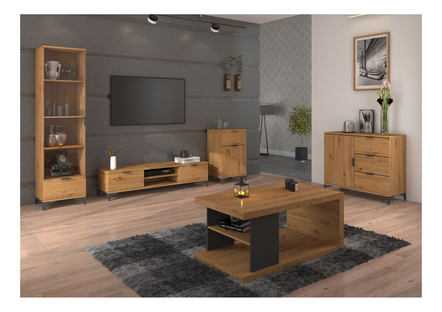 Komód Lea 4 (artisan tölgy)