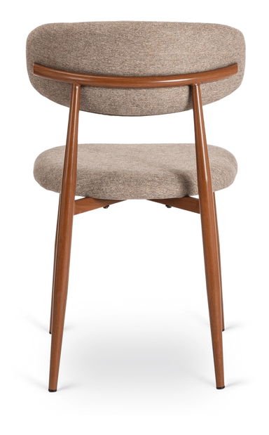 Blagovaonska stolica Fabinko (bež + orah) 
