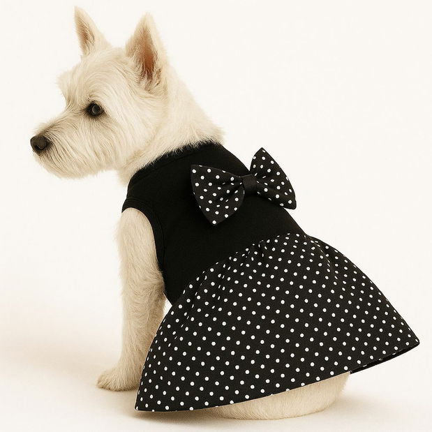 Šaty pre psa Blacki (čierna) (M)