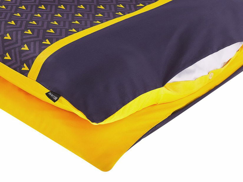 Lenjerie pat 135 x 200 cm Wellington (albastru) (complet cu fețe de pernă)