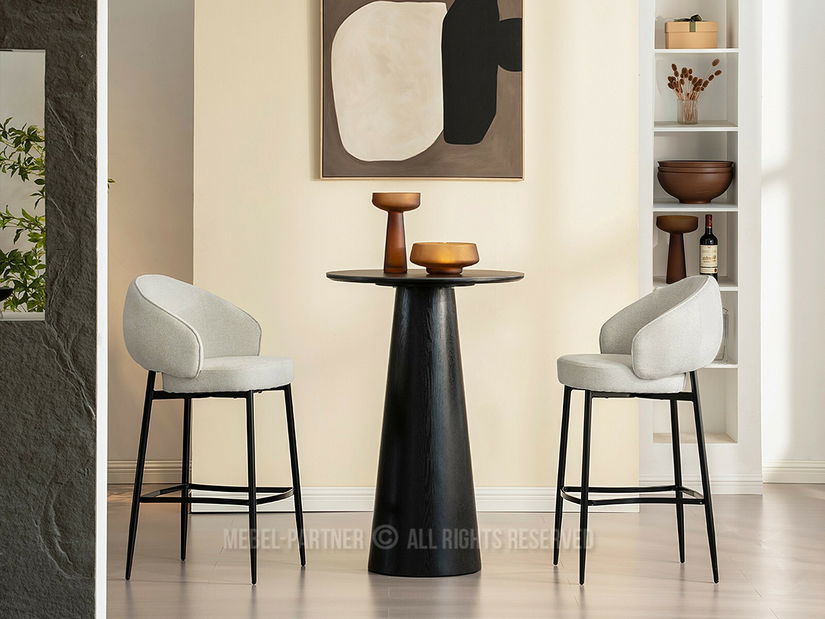 Scaun bar Ravelianto (bej + negru)