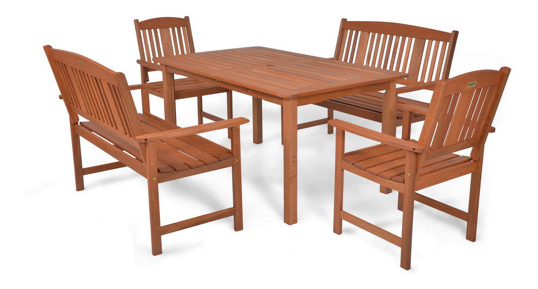 Záhradný nábytok Hecht Weekend set 1+2+2 (meranti)