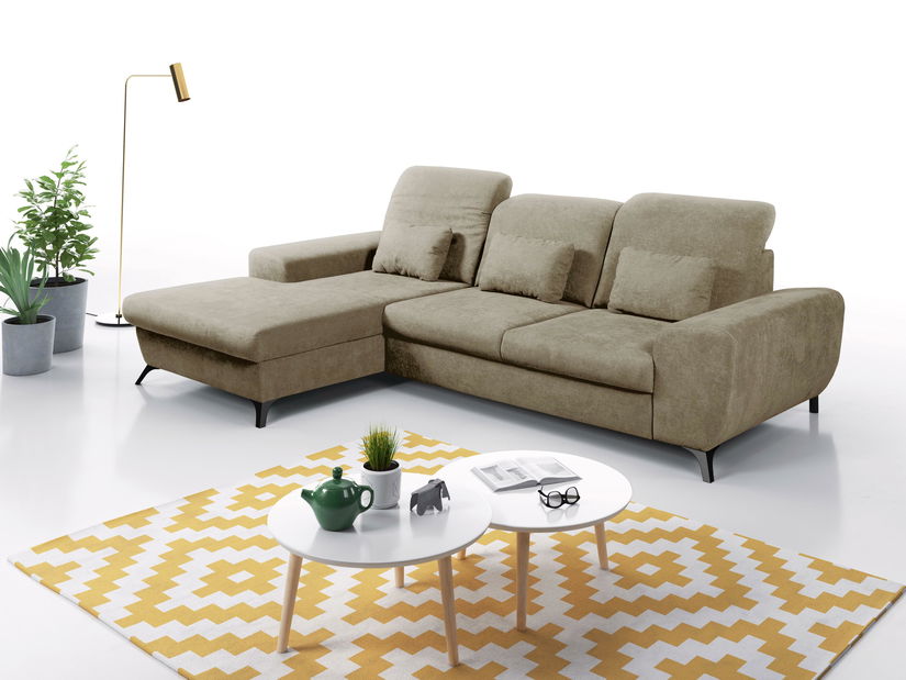 Rohová sedacia súprava Altham (béžová) (L)