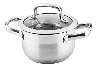 Oală cu capac Lamart Prestige 16cm (inox)