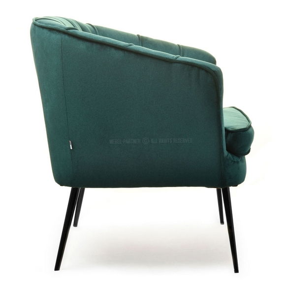 Fotelja Etimee F (zelena + crna)