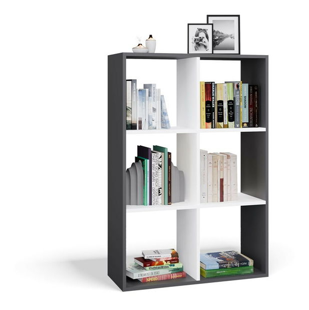 Regál Metros 3 (antracit + biela)