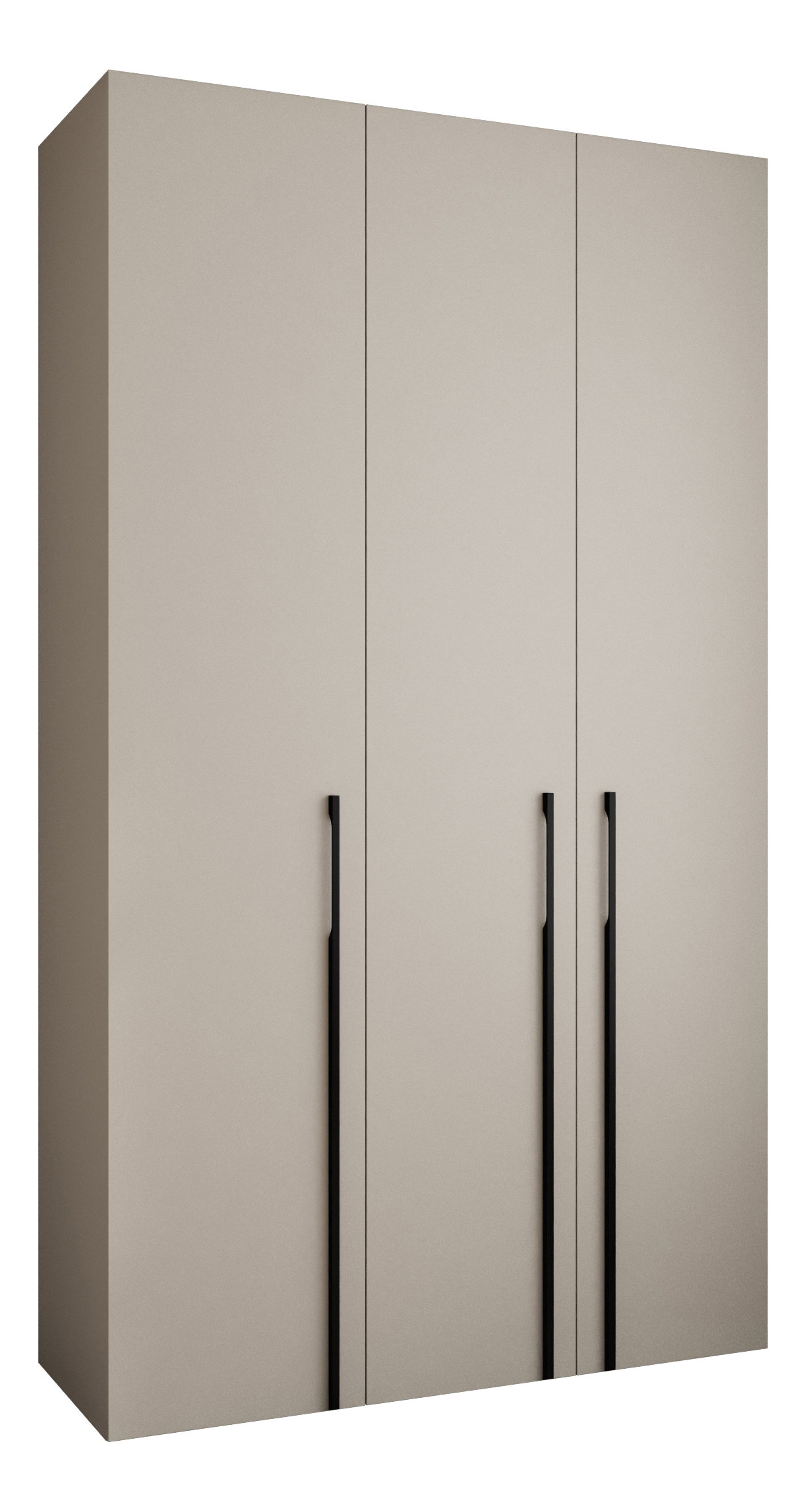 Dulap de haine 140 cm Carmela 40-3 (Cașmir + Negru)