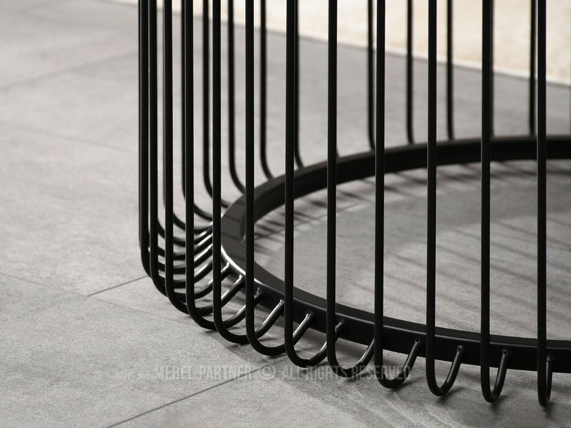 Măsuță de cafea Nils M (marmură gri + negru)