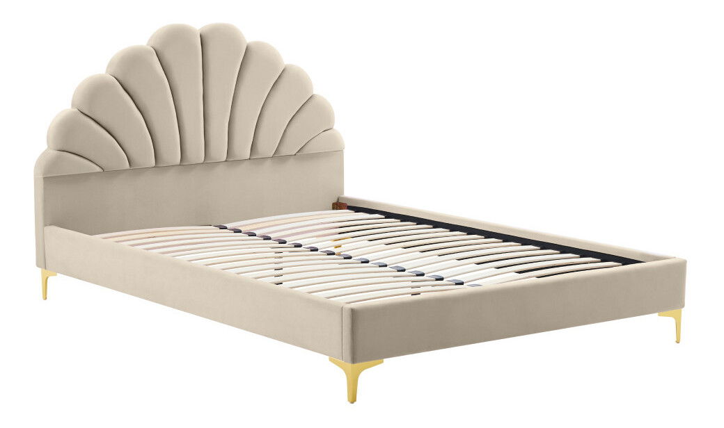 Bračni krevet 160 cm Isador (bež)