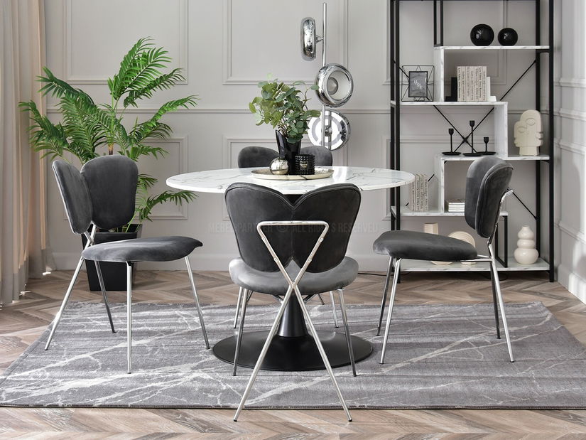 Stolička Wrangler (grafit + chrómová)