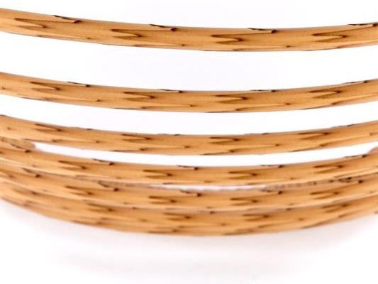 Dohányzóasztal Bessie (rattan + fekete)