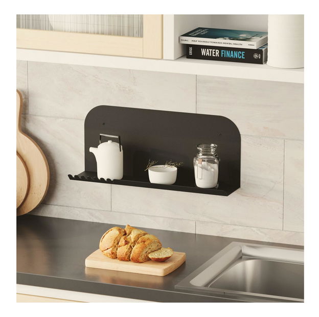 Fali polc Longoan 2 (fekete)