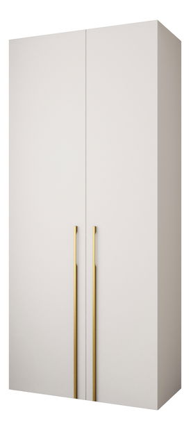 Ruhásszekrény 110 cm Carmela 50-3 (fehér + arany)