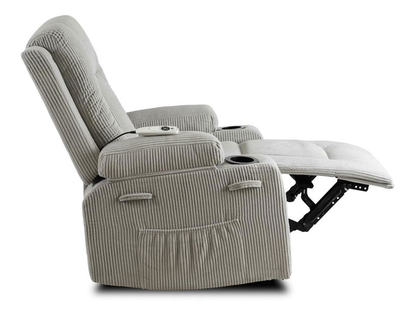 Masažna fotelja Banesto (svijetlosiva) 