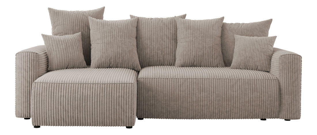 Rohová sedačka Denia (L) (svetlohnedá)