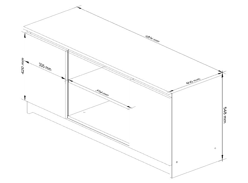 TV stolić Kapono (hrast craft)