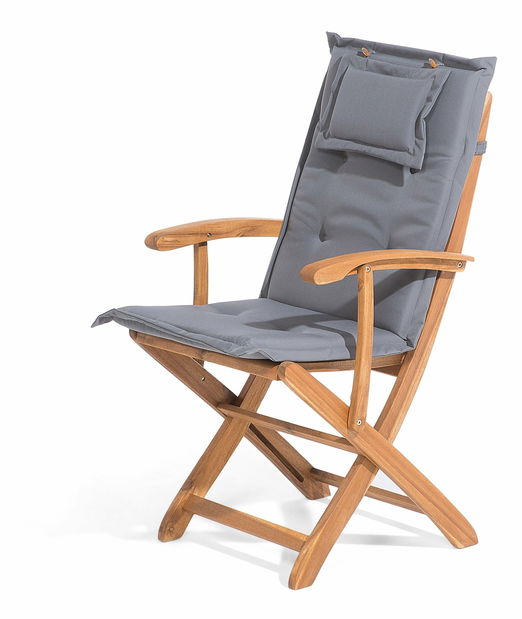 Vrtni set MATARI (svijetlo drvo) (grafit) (sa suncobranom) (za 8 osoba)