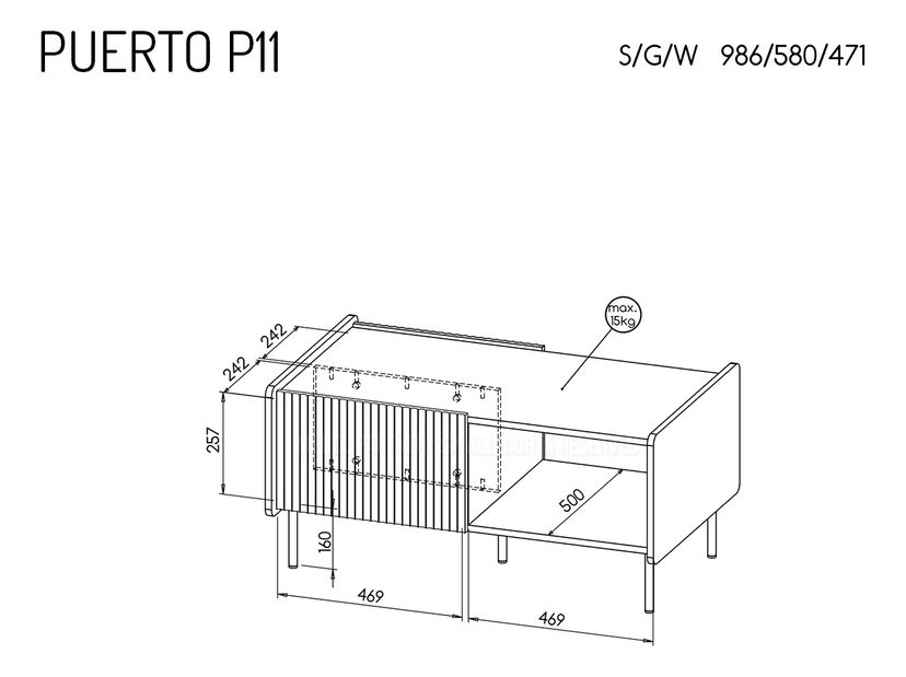 Iroda bútor Presuntos 3 (fekete)