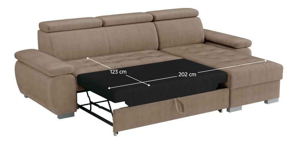 Kutna garnitura Sivaro (sivo-bež) (D)