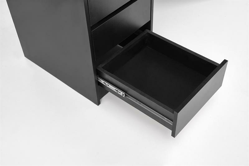 Fésülkődőasztal Hektor XL (fekete) (tükörrel)