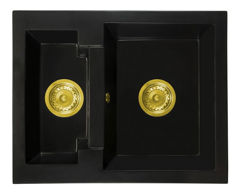 Kuchynský drez Yagma (čierna) (s 1 otvorom pre batériu) (P)