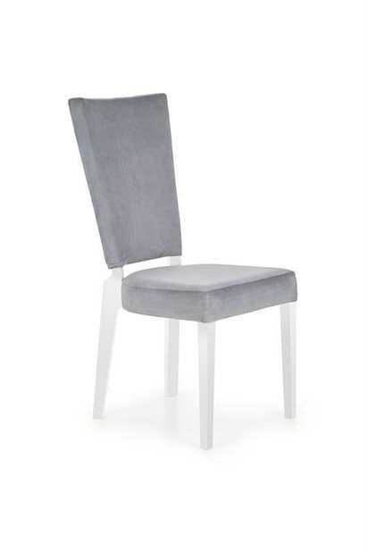 Jedálenská stolička Royton (biela + sivá)