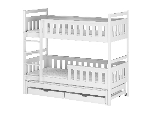Dječji krevet 90 x 190 cm KARLA (s podnicom i prostorom za odlaganje) (bijela)