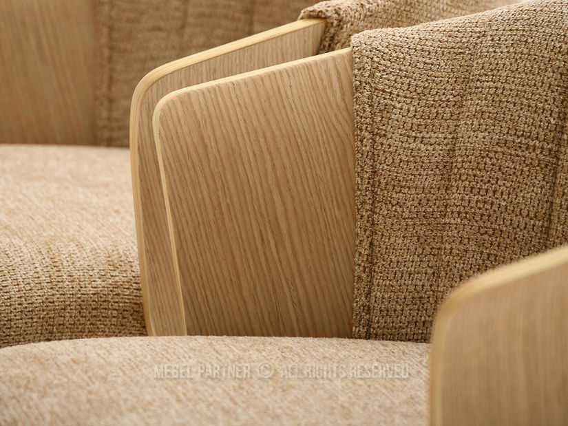 Scaun Helm (bej + stejar)