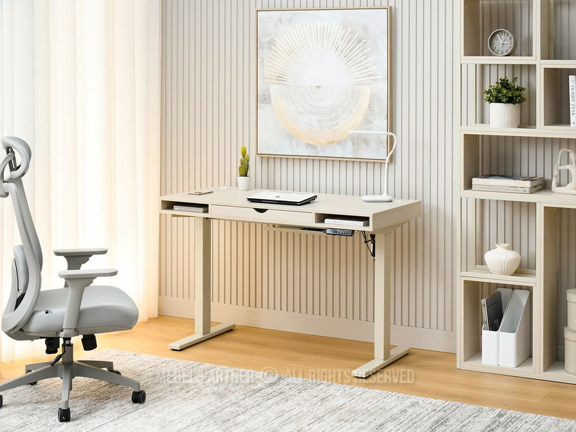 Masă PC cu înălțime reglabilă Occott 120 (crem)