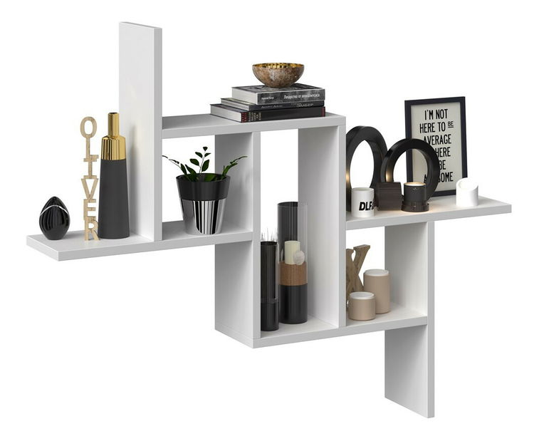 Raft de perete Fragil 1 (alb)