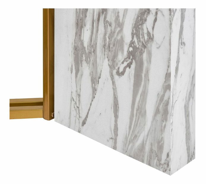 Masă de sufragerie Cookie (alb) (pentru 8 și mai multe persoane)