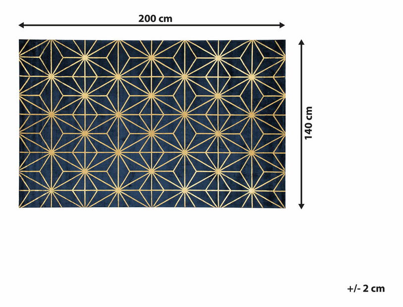 Tepih 140x200 cm SILBE (tkanina) (plava)