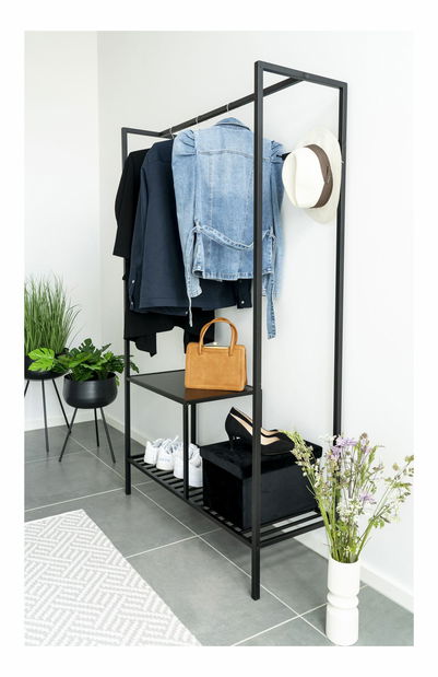 2 db-os virágcserép szett Aridelia (fekete)