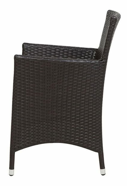 Záhradná jedálenská súprava TALIAN (ratan) (hnedá) (pre 8 osôb)