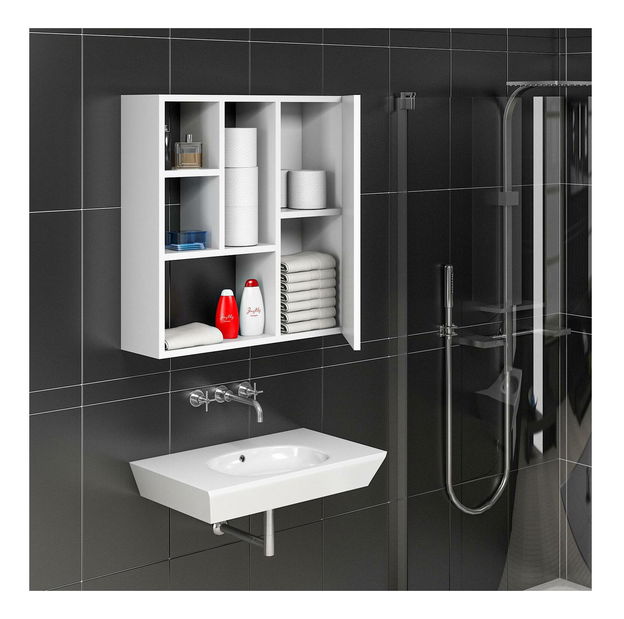 Kúpeľňová skrinka Sotane (biela) 