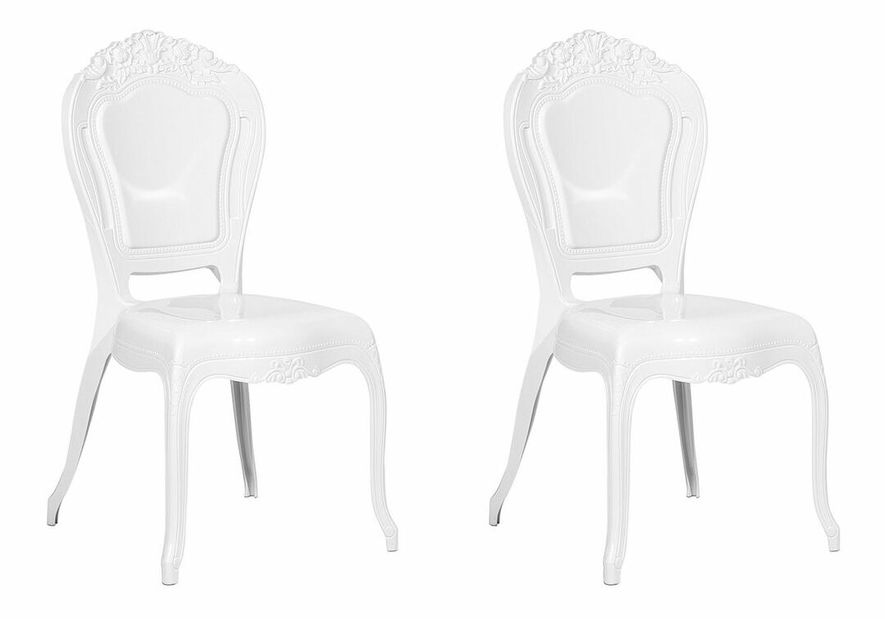 Set 2ks. jedálenských stoličiek Vitton (biela)