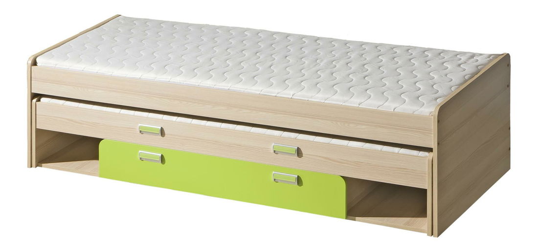 Pat extensibil 80 cm Lavendon L16 (cu somiere) (verde)