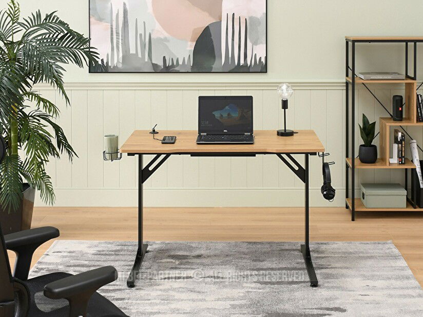 PC asztal Matts 115 (tölgy + fekete)