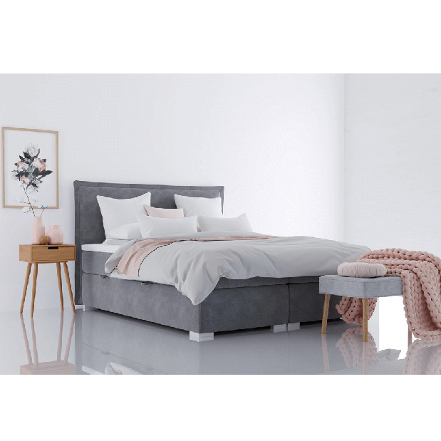 Bračni krevet Boxspring 160 cm Mosella (s madracima)