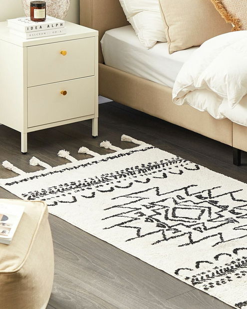 Detský koberec 100 x 160 cm Kumba (čiernobiela)