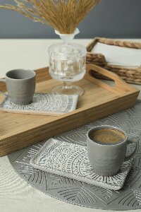 Set cești cafea (4 buc.) Kafissimo (Gri)