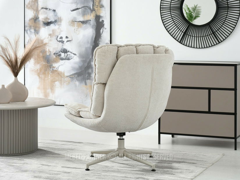 Kreslo Jaspier (béžová + krémová)