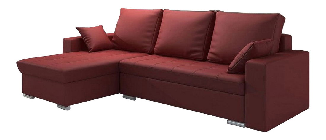 Rohová sedačka Valmero (červená) (L)